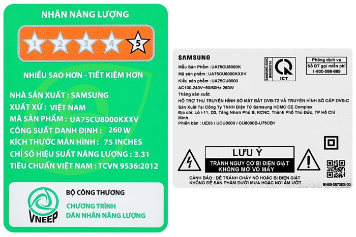 Smart Tivi Crystal UHD Samsung 4K 55 inch UA55CU8000